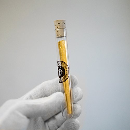 Goldfinger Papes ® 22K pure Gold pre rolled Papers - hochwertig gerollte Blättchen aus purem Gold - Handmade - Geprüft mit Gold Echtheits-Zertifikat