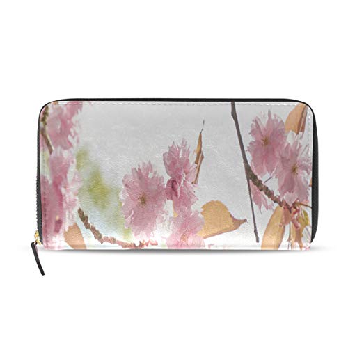 Preisvergleich Produktbild Blühende herrliche Blumen Garten lange Passport Clutch Geldbörsen Reißverschluss Geldbörse Tasche Handtasche Geld Organizer Tasche Kreditkarteninhaber Für Dame Frauen Mädchen Männer Reise Geschenk