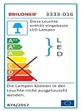 led design leuchte aldi Abmessungen der Wohnzimmerlampe/ Deckenleuchte fürs Schlafzimmer: 50 x 8.9 cm (DxH).