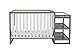 Delta Children Cozy Urban Crib and Changer (Grey)