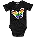 Produktbild TKMSH Gay Pride Rainbow Butterfly Boy's & Girl's Short Sleeve Jumpsuit Outfits Black