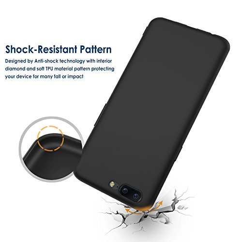 Funda Oneplus 5  5 a  os de garant  a  Simpeak Negro Silicona Fundas Oneplus 5 Carcasa Oneplus5 matorral Funda Case Scrub shells 5 5 Pulgadas 
