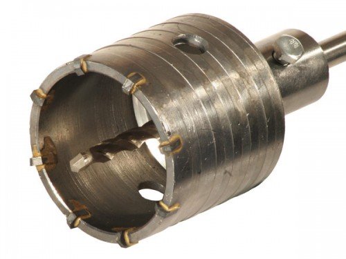 Vorel 03241 - Bohrkrone Ø 80 mm, 50mm Länge, 13mm Hex für Naturstein, beton, Klinker etc.