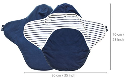 Wallaboo Einschlagdecke Coco, Sehr praktische und Kuschelweiche Babydecke, 100% Baumwolle - 6