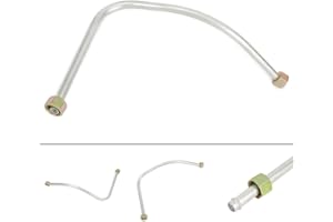 EASYBYMALL Air Compresseur Échappement Tube, Tube à air en aluminium avec raccords en laiton pour une performance optimale, Tube d'échappement de compresseur d'air, pièces de rechange pour compresseur d'air