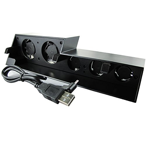 Preisvergleich Produktbild DollaTek Super-Kühler Lüfter für PS4 [Playstation 4] - Schwarz