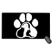 Produktbild liulishuan Extended Large Gaming Mouse Pad/Mat, Dog Cat Paw Silhouette Custom Mouse Mats with Non-Slip Rubber Base for Computers, Durable Stitched Edges Multicolor19
