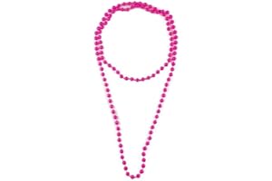 Mytoptrendz® Plain Bead Necklace Single Strand Long Rope Wrap Around Girls Women Fashion Accessories