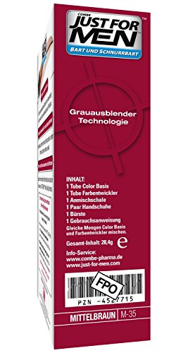 Just For Men Brush in Color Gelformel Bart Und Schnurrbart Mittelbraun - 4