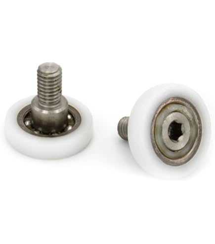 Cuscinetti Box Doccia VR - Kit 2 Pezzi, Diametro 19 Mm, Per Ante Scorrevoli, Filettatura M5