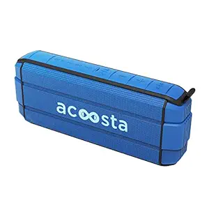 ACOOSTA BOLD 370, IPX5 Waterproof, Portable Wireless Bluetooth Speaker with Bass, 3600 mAh Battery (Upto 24hrs of Playback), True Wireless Stereo, Built in Mic, SD Card & Aux (Deep Blue)