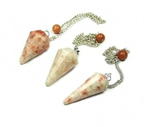 Sonnenstein Pendel facettiert Edelstein mit Kette