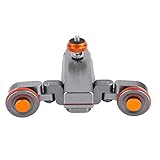 Die Vorderräder können in mehreren Winkeln eingestellt werden, um die Aufnahmewinkel für weitere Möglichkeiten, Nahaufnahmen und 360-Grad-Panoramaaufnahmen zu erweitern.