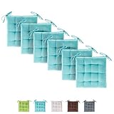 etérea Basic Sitzkissen für Innen- und Außenbereich 40x40 cm Türkis 6er Set etérea Basic Sitzkissen für Innen- und Außenbereich 40x40 cm Türkis 6er Set
