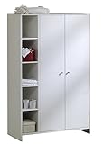 Schardt Eco Stripe 2-türiger Kleiderschrank mit Seitenregal