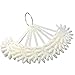 120-Tips Nail Art Design Polish Fan-Shaped Board Display Practice Sticks Wheel