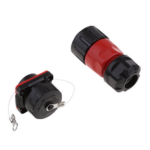 Preisvergleich Produktbild Baoblaze 7 polige Wasserdicht Verteilerdose Abzweigdose Kabelverbinder, schwarz + Rot