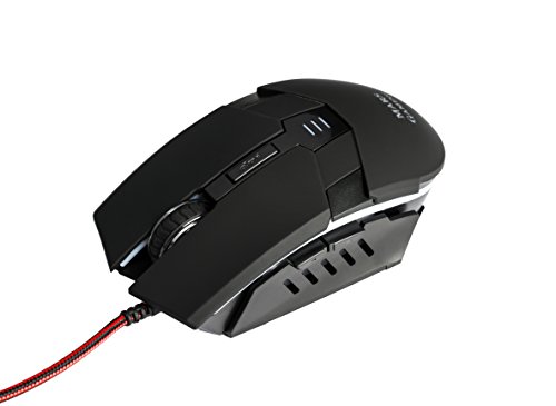 Mars Gaming MM116 - Rat  n Gaming para PC  3200 dpi  Sensor   ptico Profesional  iluminaci  n 7 Colores RGB Flow  6 Botones Gaming  ambidiestro  ergon  mico  Conector USB   Color Negro