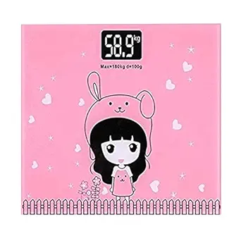 ALMURAT Digital Personal Body Weighing Scale, Strong & Best Tempered Glass Build Electronic Bathroom Scales & Weight Machine for Home & Human Weights Balance(Multicolor)