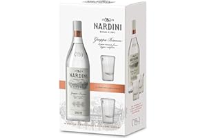 NARDINI ACQUAVITE GRAPPA 70 CL CON DOS VASOS EN CAJA DE REGALO