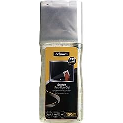 Fellowes 99079 - Gel Limpiador con paño de microfibra para limpieza de pantallas de ordenador, portátiles, tablet, smartphone e E-Books
