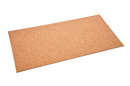 Hochwertige Korkplatte 50x100cm, 5mm ✓ Elastisch ✓ Schadstofffrei ✓ Antistatisch | Geeignet als Pinnwand, Bastel-Unterlage für Modellbau & Weltkarte, Korktafel zum Fotos aufhängen | Trittschalldämmung, Wärmedämmung, Wandverkleidung, Korkwand (50x100x0.5) - 2