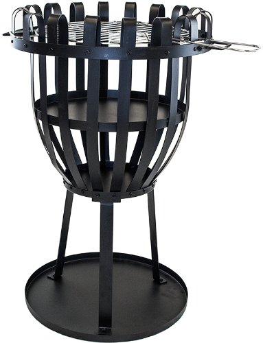 El Fuego® Feuerkorb Aberdeen, Schwarz, 45x73x45 cm