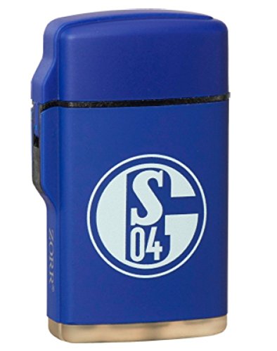 Feuerzeug Rubber Laser blau FC SCHALKE 04 S04