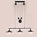 Produktbild Desinger Eisen 3 Glasabdeckung Bar Pulley Pendelleuchte Kronleuchter Teleskop Rh Industrial Style Restaurant Deckenleuchte Kreativität Treppenlift Spiegel Leuchte
