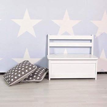 lounge-zone LA MER Kinderbank Kinder Sitzbank Truhenbank aufklappbar