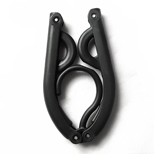 Musuntas 5pcs Magie Reise Outdoor Camping tragbare Falten Kunststoff Kleidung Kleiderbügel - 3