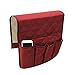 Produktbild Erduo Wasserdichte Pongee Sessel Sofa Stuhl Aufbewahrungstasche Fernbedienung Telefon Kleinigkeiten Halter Haushalt Nachttisch Veranstalter Hängende Tasche - rot
