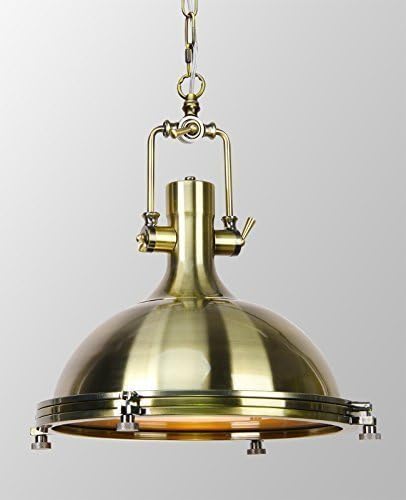 Buyee® Modern Industrial Metal Loft Pendant Lamp Retro Ceiling Light Vintage Lamp (Flat heavy metal chandelier, Bronze)