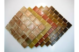 MOSAIC HEAVEN Mosaic Tile Mix. Warm Earth Browns 150 Tile Mix