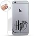 Produktbild finoo | iPhone 6 / 6S Weiche flexible lizensierte Silikon-Handy-Hülle | Transparente TPU Cover Schale mit Harry Potter Motiv | Tasche Case mit Ultra Slim Rundum-schutz | Harry Potter Logo quidditch transparent
