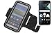 Produktbild Für Blackberry DTEK60 Neopren Jogging Armband Sportarmband Oberarmband schwarz für Blackberry DTEK60 mit Reflektor Streifen. Fitness Lauf Armband