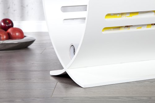 Stylischer Zeitungsständer NEWS Zeitungskorb weiss zerlegbar - 8