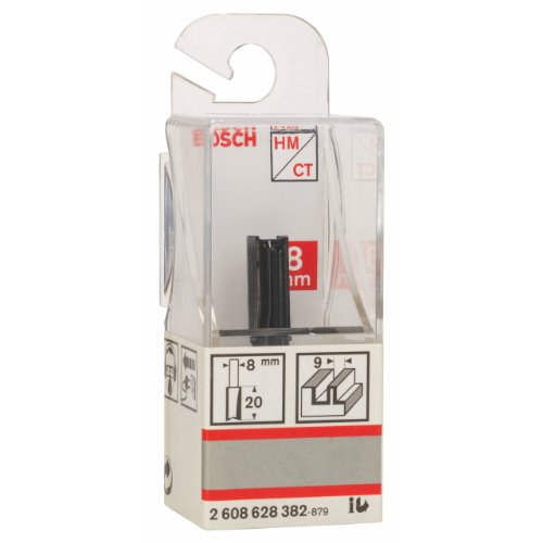 Bosch Zubehör 2 608 628 382 Nutfräser 8 mm, D1 9 mm, L 20 mm, G 51 mm - 3