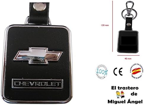 Leather and Metal Keyring Chevrolet