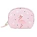 Produktbild Outflower Mini Portemonnaie Kosmetiktasche Outdoor Keychain Tasche PU Leder Handytasche Coin Purse Geldbörse Geldtasche Reißverschluss Geldbeutel Münzen Beutel Portmonee Damen Geschenk, Ca. 17X14X7CM