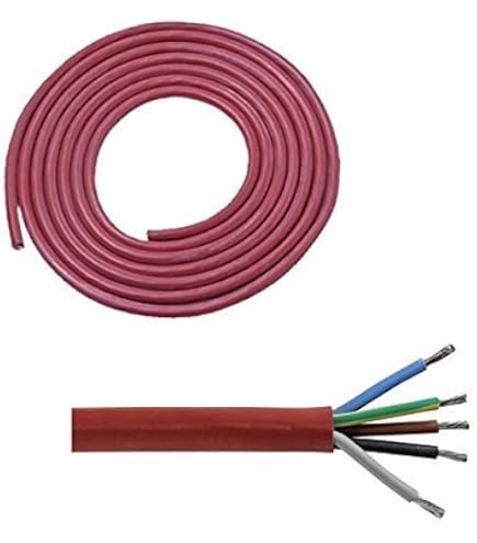 Silikon-Kabel, Hitzebeständig -180°C WA-SiHF-J Rotbraun 3 X 1,5 Mm², 1 Rolle 50 Meter