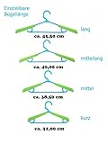 12 mitwachsende / ausziehbare Kinder- / Baby-Kleiderbügel – 12 Stück – 4-fach verstellbar - 4