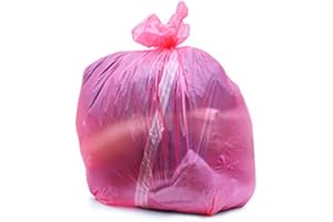 Red Laundry Bags with Soluble Dissolving Strip (Pack of 200 Bags) | Carebymail Healthcare