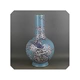 Material: Keramik & Porzellan LiGHT-S Qing-Dynastie Kang Xi Antike chinesische Vase aus Porzellan Dekoration Startseite Celadon Pastell Sammlung handgemachte Vogel-Blumen-Vase