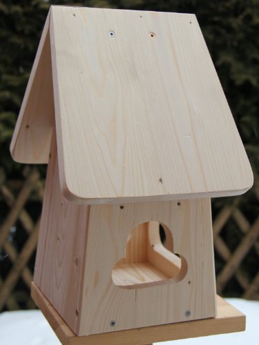 Dekorativer Nistkasten(NB2)-mit Vogelfutterhaus zum selbst bauen-Bausatz-Vogelhaus-Vogelhäuschen-sauberste Verarbeitung-Vogelhaus Garten Deko - 2