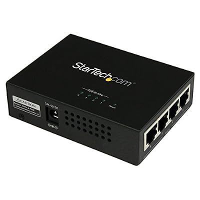 StarTech.com Injecteur PoE+ à 4 ports Gigabit - Midspan Power over Ethernet à fixation murale - 802.3at/af