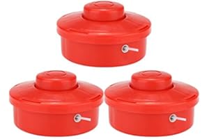Zerodis 3Pcs Universal Grass Trimmer Heads Replacement Mower Gear Box Head String Set Grass Brush Cutter Accessory Power Tools for Garden Lawn Patio