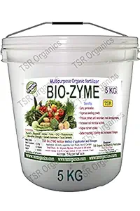 TSR Organic Fertilisers & Pesticides Bio Zyme Organic bio Fertilizer 5 Kg Bucket Essential nutrients for All Types of Plants and Crops