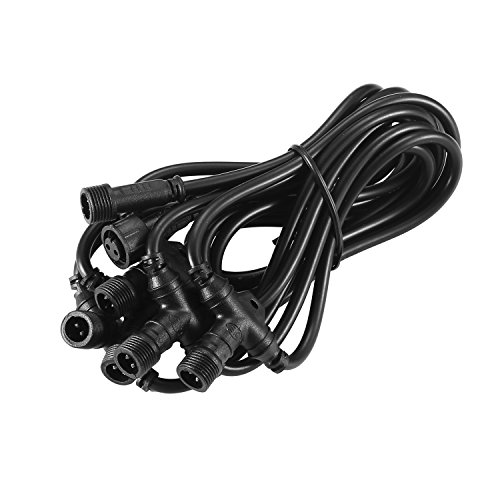 QACA T-Verbinder T-Verbindungskabel für LED Einbaustrahler Einbauleuchte Bodeneinbauleuchte wasserdicht IP67