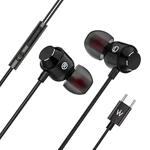 Wissenschaft JP53MP Wired In Ear Earphone with Mic (Black)